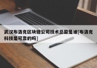 武汉布洛克区块链公司技术总监是谁[布洛克科技是可靠的吗]