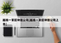 越南一家区块链公司[越南一家区块链公司上市]